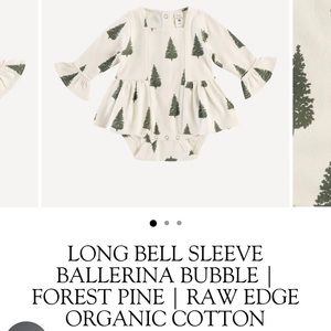 Kate Quinn Long Bell Sleeve Ballerina Bubble Pine & Urban Jogger Thyme-0-3m